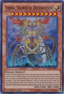 Tierra, Source of Destruction - RATE-EN027 - Super Rare - 1st Edition x3 - Light