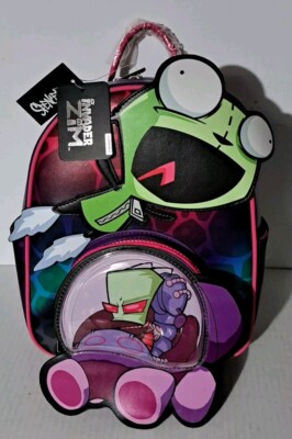 Rare Invader Zim Bioworld Mini Backpack Nickelodeon Anime Cartoon