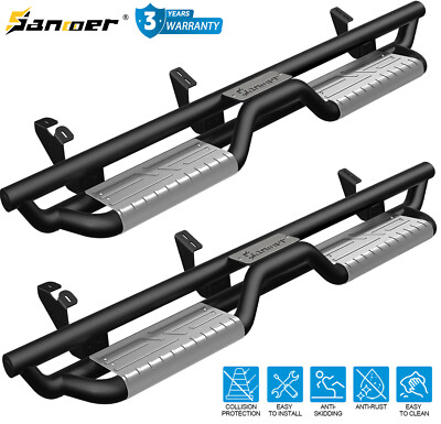 Sliver 6'' Running Boards for 2024-2026 Toyota Tacoma Double/Crew Cab Drop Step