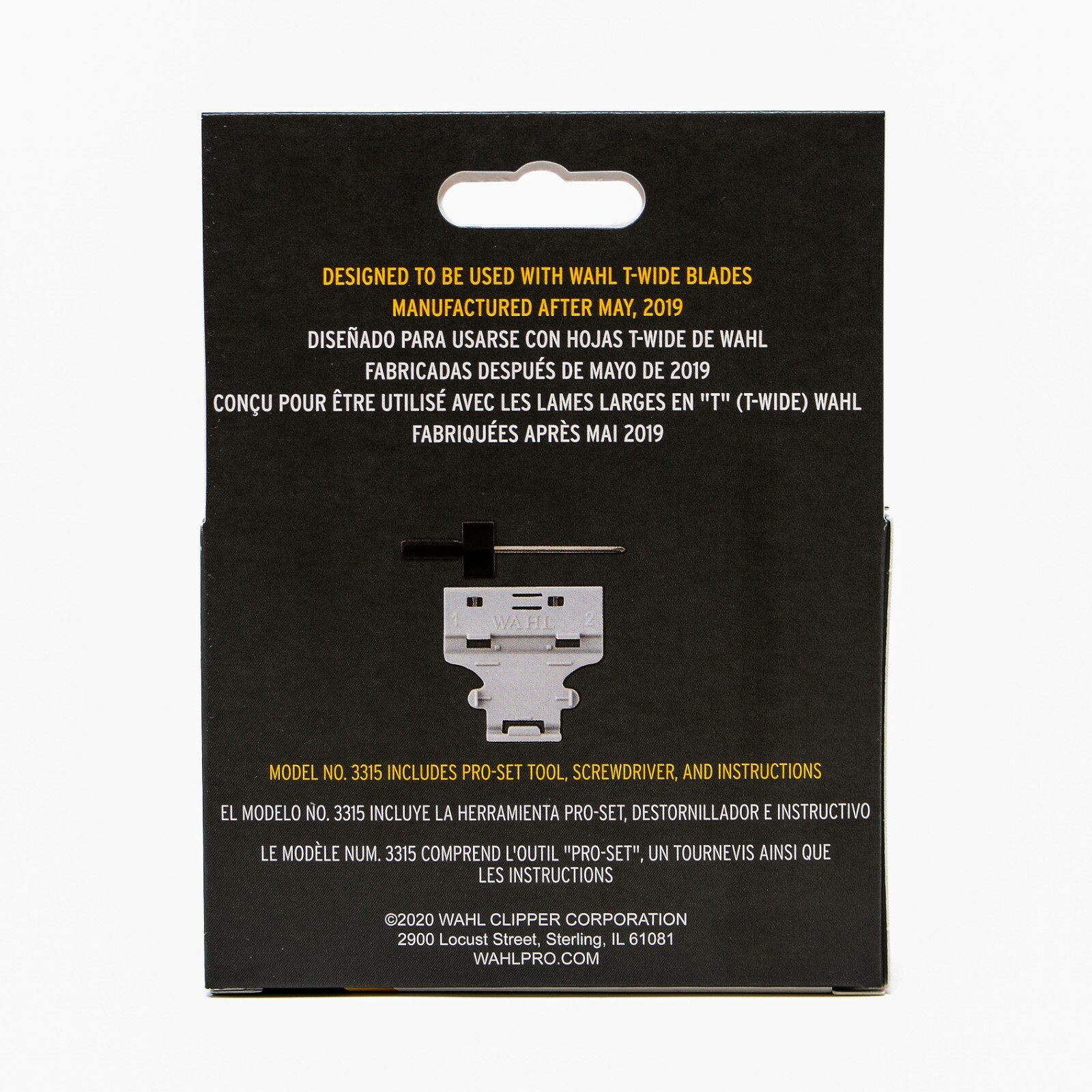 Wahl T-Wide Blade PRO-SET TOOL Adjusts your trimmer blades Detailer, Retro T-Cut