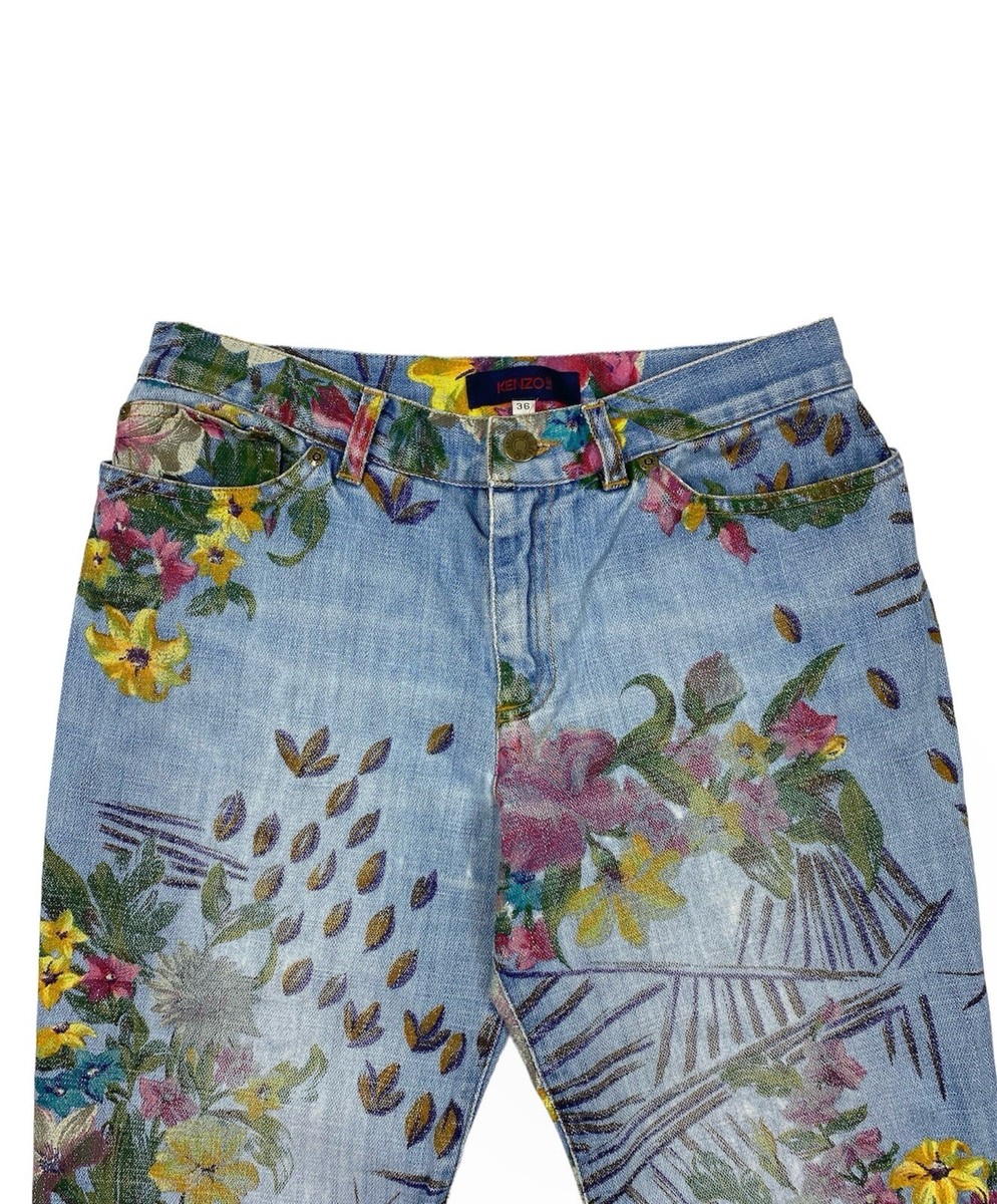 Vintage Kenzo Jeans Floral Pants Jeans Size 36 | eBay