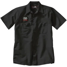 MOTORHEAD Embroidered PATCH + Black Button Up Work SHIRT Metal punk rock tattoo