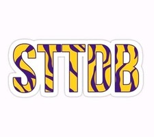 LSU Tigers Sticker NCAA Football Die Cut Laminated