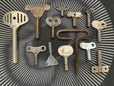 vintage metal Keys x 13 for clockwork toys most unbranded