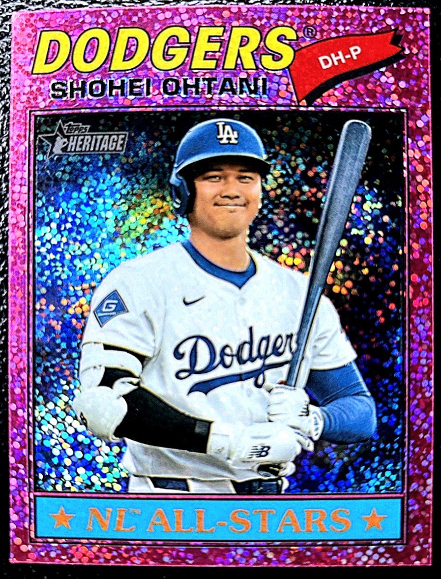 2026 Topps Heritage - Shohei Ohtani #290 Chrome Pink Sparkle Refractor