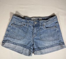 Old Navy Girls Denim Shorts Size 12 Cuffed Adjustable Elastic Tab Waist