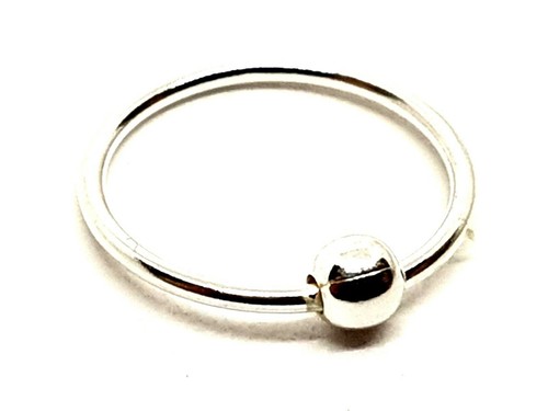 Anello al naso Anello con pallina d'argento BCR One Side Tiny 7mm 22g... - Foto 11 di 21
