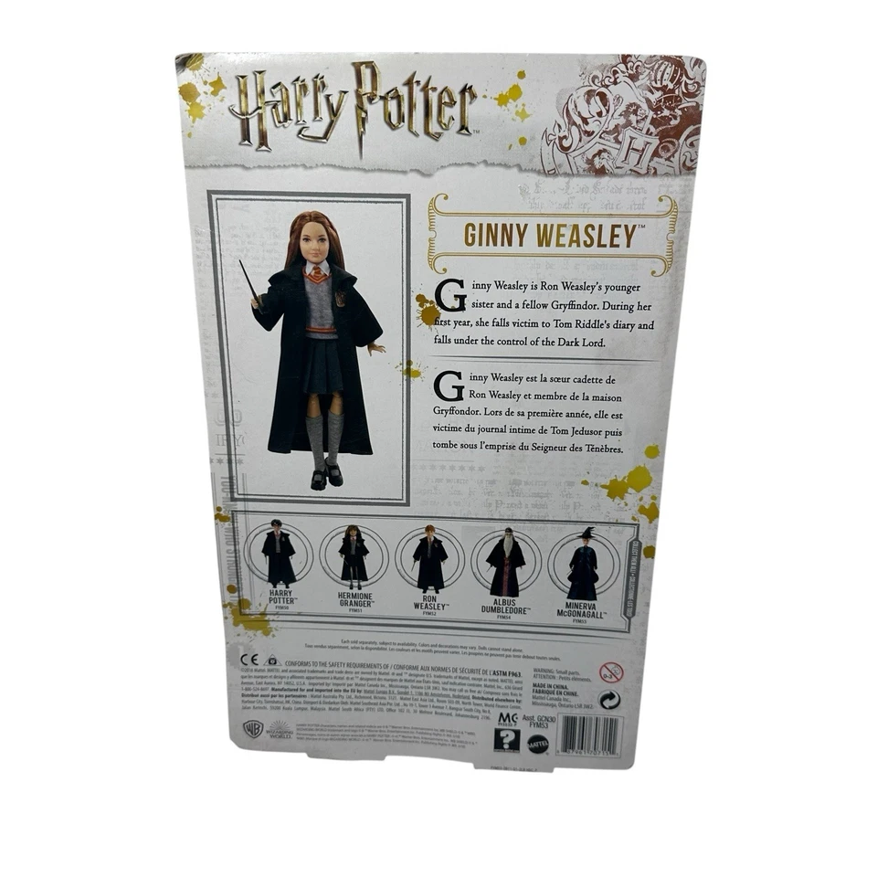 Джинни Уизли Mattel 2018 Harry Potter Wizarding World, новая коробка немного повреждена - Изображение 4 из 4