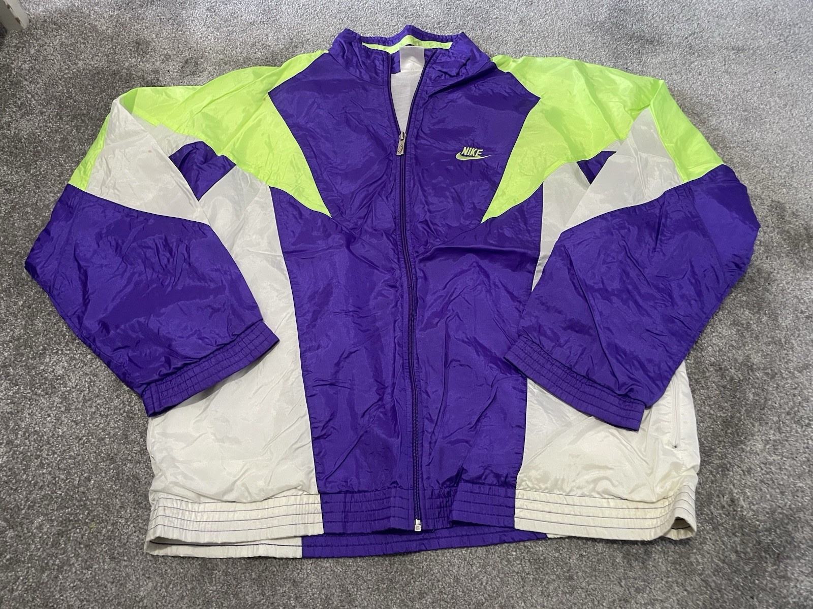 SACAI X NIKE Giacca a vento vintage Nike retrò anni 90 pista full zip taglia media grande