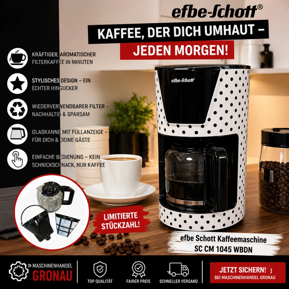 Efbe-Schott TKG Kaffeemaschine SC CM 1045 WBD N - Bild 1 von 4