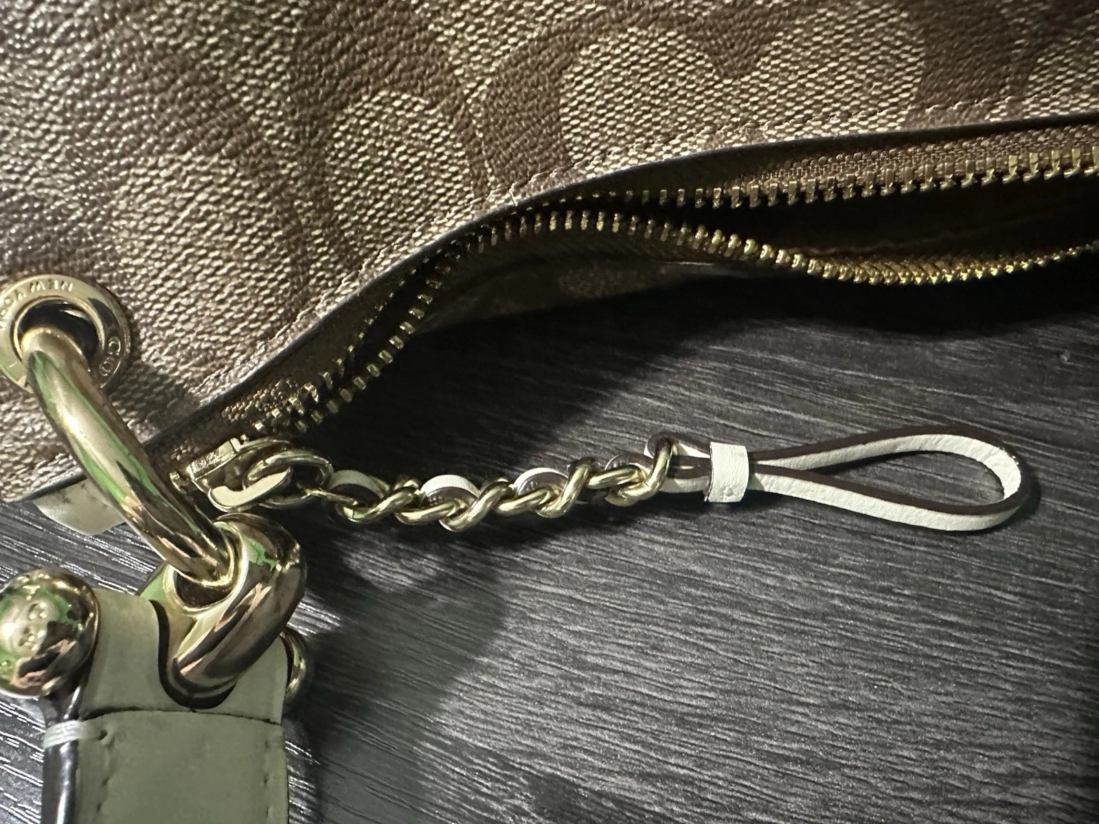 Autentica borsa e portafoglio COACH SET marrone