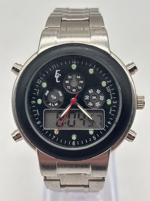 Eric Chevillard Chronograph Uhr Edelstahl Batterie Neu Zustand Funktioniert