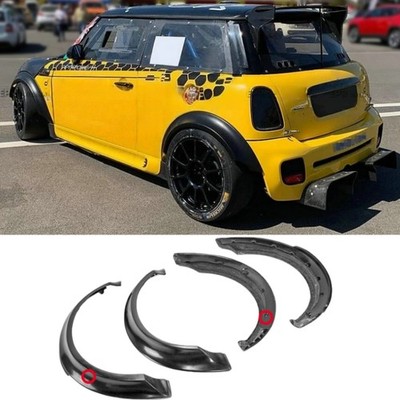 Unpainted Fender Flares Wheel Arches Wide Body Kit replace For Mini Cooper R56