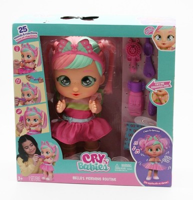 Cry Babies Bella's Morning Routine Interactive 13.6'' Baby Doll New