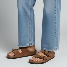 Birkenstock Tan Leather Arizona Double-Strap Sandals