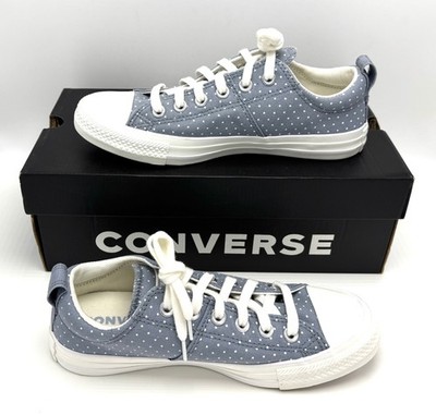 Converse Women 7.5 Sneaker All Star CTAS Ox A13655C Blue White Classic Comfort