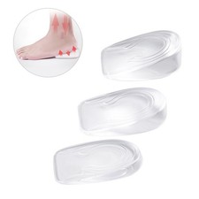 3 Pairs Foot Support Height Increasing Gel Insoles Cushion Women