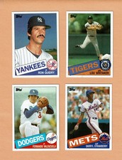 1985 Topps Baseball Common Card Lot (Count 2400+) Average NM-MT