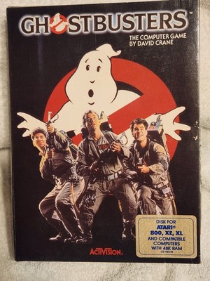 Ghostbusters-the computer game (atari disk 1984) with box and instructions