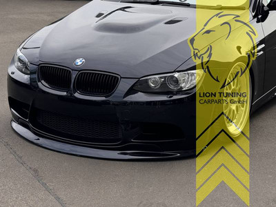 Frontspoiler Spoilerlippe Spoiler für BMW M3 E90 E92 E93 schwarz glanz