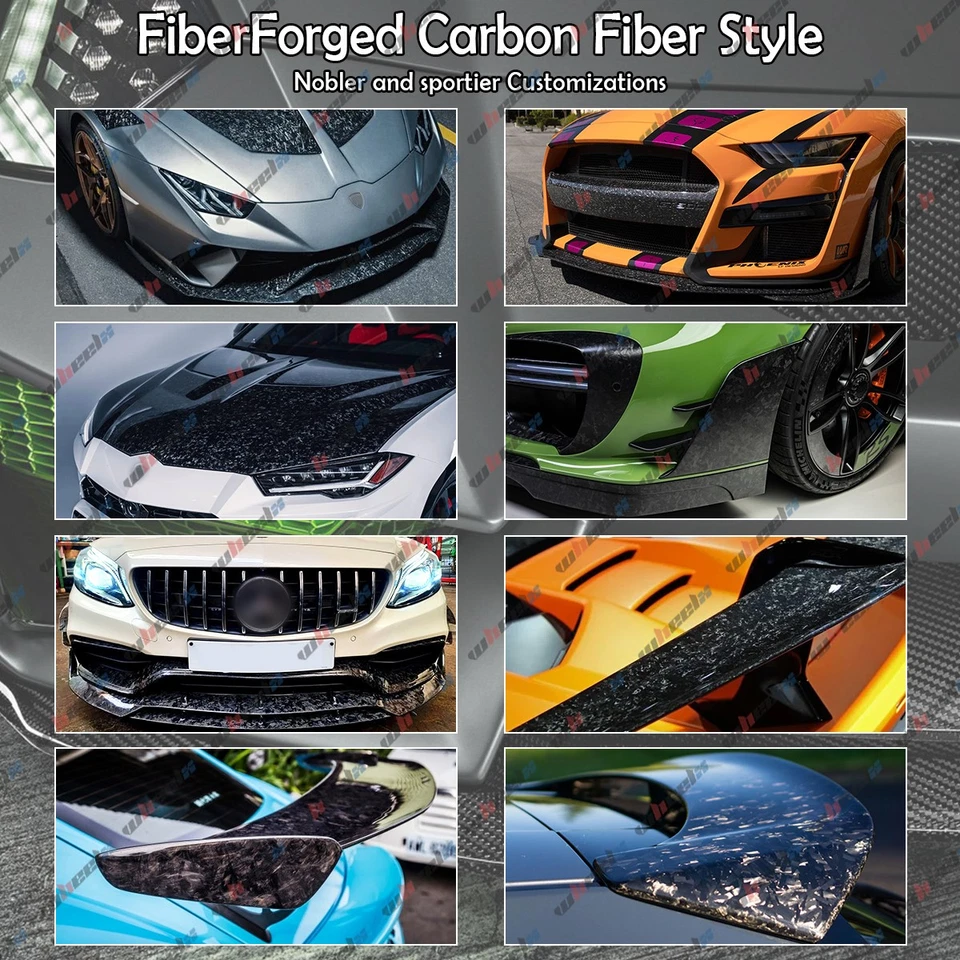 Parachoques delantero de fibra de carbono forjado deportivo BMW F30 F31 M 2012-2018 divisor de labios Foto 2 de 4