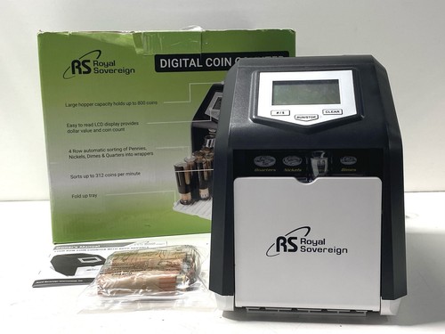 Royal Sovereign Coin Sorter Machine Lcd Display