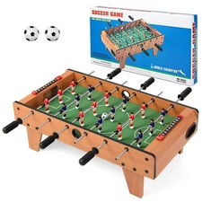 GYMAX Foosball Table, 27" Table Top Foosball with 2 Footballs, Mini Foosball Tab
