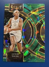 2024 Panini Select WNBA #180 Jackie Young Green Ice Premier