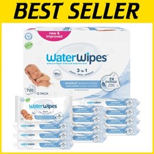 Plant-Based Baby Wipes, 99.9 Water, Unscented, 720 Ct