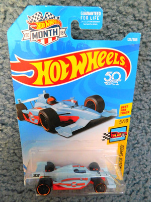 Hot Wheels 2018 Legends Of Speed Indy 500 Oval Gulf Blue #123/365