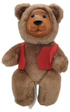 FTD Collectors Series 10" Wood Face Jointed Plush Bear