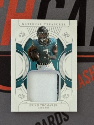 2025 National Treasures Brian Thomas Jr Patch /25 Silver JERSEY MATCH (7/25)