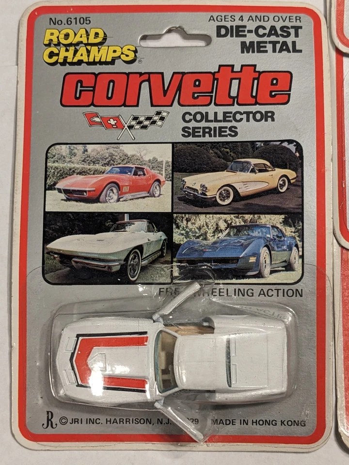YATMING ROAD CHAMPS CORVETTE COLLECTOR SERIES ALL FOUR MODELS MOC! - Image 3 of 4
