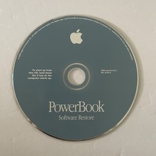 Vintage Apple Macintosh Powerbook Software Restore CD Version 9.0.4