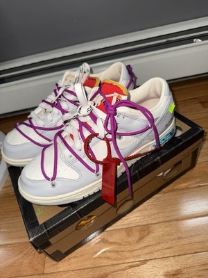 新品箱付 nike off-white dunk 18.5㎝ Off-White X Nike Dunk Low 'Lot 45 of 50' Men's Size 8.5 | eBay
