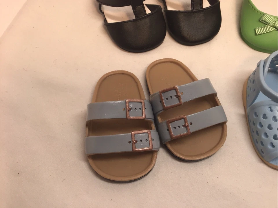 "Lote de 10 pares de zapatos American Girl/Our Generation de 18"" para muñeca, botas, sandalias y más" Foto 3 de 4