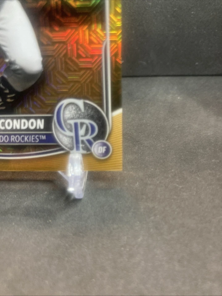 CHARLIE CONDON 2025 BOWMAN CHROME True GOLD /50 Mojo Colorado ROCKIES - Image 3 of 4