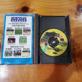 Jurassic Park -&nbsp; Sega CD 1993 Complete W/ Manual Authentic