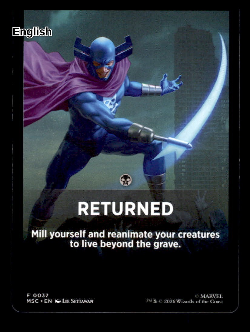 Returned Theme Card - Token [37] - Commander: Marvel Super Heroes