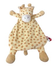 WubbaNub HTF Lovey Security Blanket Plush Giraffe Rattle Toy baby Boy Girl