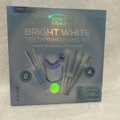 Venus Visage Bright White Teeth Whitening Kit with 4 Carbamide Peroxide 10/2026