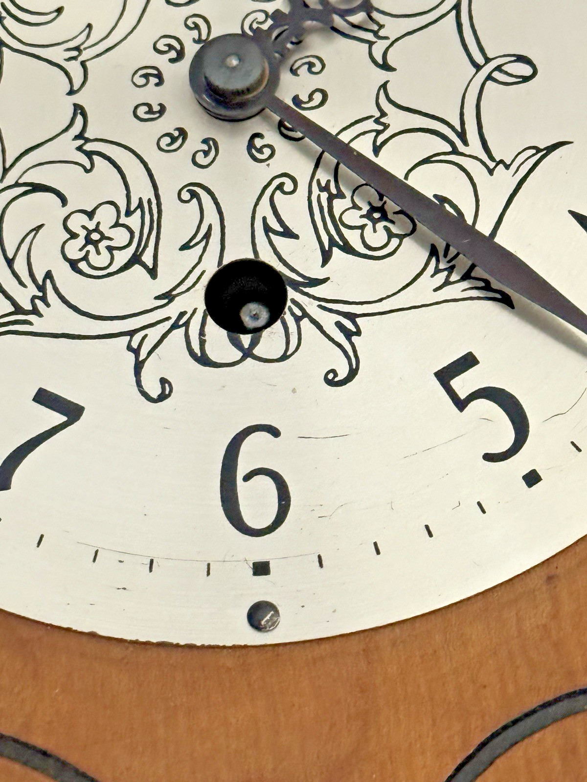 Vtg Herschede Model 166 Wall Clock No Key Hands Face Model Plate Parts REPAIR