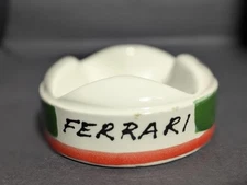Vintage FERRARI Baldelli Italy Ceramic Cigar Pipe Italian Flag Colors Signed