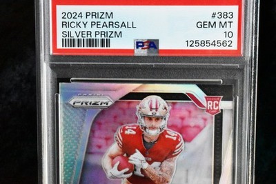 2024 Prizm RICKY PEARSALL SILVER Prizm 🔥ROOKIE #383 PSA 10💎 GEM