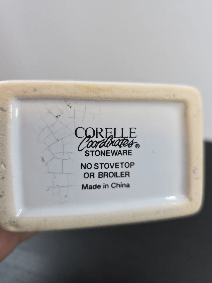 Corelle SUMMER BLUSH Sugar Packet Sweetener Holder Yellow Flower - Image 4 of 4