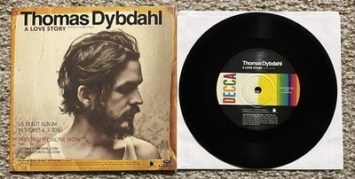 Thomas Dybdahl Laura Jansen A Love Story / Single Girls 7'' Decca 2011 PROMO