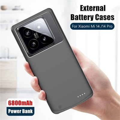 6800mAh Akku Ladegerät Hülle für Xiaomi Mi 14 Pro/Xiaomi 14 externe Powerbank