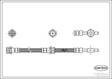 Flexible de frein Hyundai SANTA FE