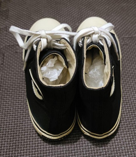 Chanel Black High Cut Sneakers US 6 / UK 4 Authentic Japan 044319 - Bild 4 von 6