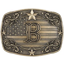 Western Belt Buckle for Men Vintage Initial Letter B Cowboy Belt Buckle Texas...